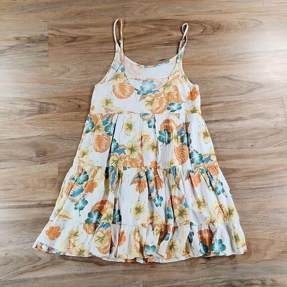 🔹️🔺️NWT Roxy White Lightweight Hibiscus Sun Dress XSmall - Picture 4 of 12
